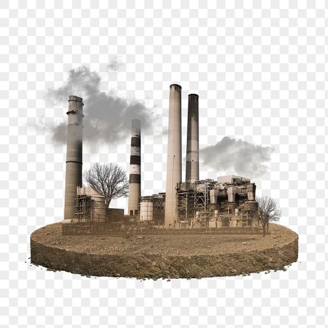 Air Pollution From Factories, Factory Pollution, Land Pollution, Industrial Pollution, Floating Island, Vintage Png, Actor Picture, Air Pollution, Pollution