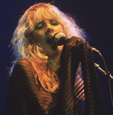 Stevie Nicks, On Stage, Singing, Log In, Log, Hair