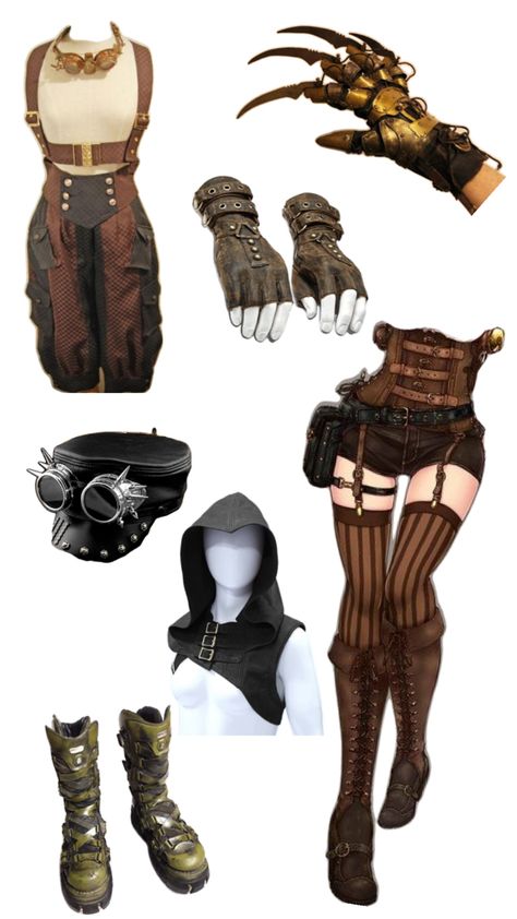 Arcane Fashion, Steam Punk Fashion, Vi Cosplay, Trashy Outfits, Chara Design, Steam Punk, Fantasy Clothing, Steampunk Fashion, Punk Fashion