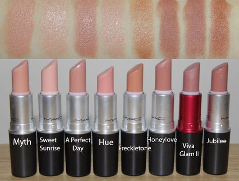 Mac Nude Lipstick Shades, Mac Nude Lipstick, Nude Lipstick Shades, Mac Lipstick Swatches, Smink Inspiration, Lipstick Swatches, Nude Lipstick, Makeup Swatches, Nude Lip