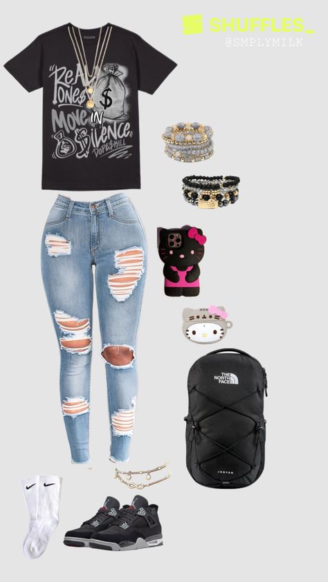 School 7th Grade, Cute Easy Outfits For School, Outfits For School, Teen Swag Outfits, Cute Nike Outfits, Latina Fashion Outfits, Casual Preppy Outfits, Outfit Inspo Casual, Trendy Outfits For Teens