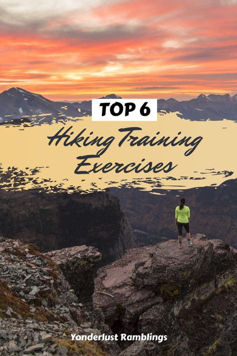 Not every hiker lives in Colorado, so what do the rest of us do to train for a challenging hike, whether that is high altitude or a long, multi-day backpacking hike? If you want to start a hiking training regimen, even if you live at sea level, CLICK HERE to check out these 6 straightforward, un-complicated, and effective training for hiking exercises!  #hikingtraining #hikingtrainingexercises #trainingforhiking #exercisestoprepareforhiking #howtotrainforhiking #yonderlustramblings Hiking Exercises, Hiking Checklist, Beginner Hiking, Hiking Training, Training Exercises, Hiking Essentials, Take The Stairs, Hiking Guide, Backpacking Tips