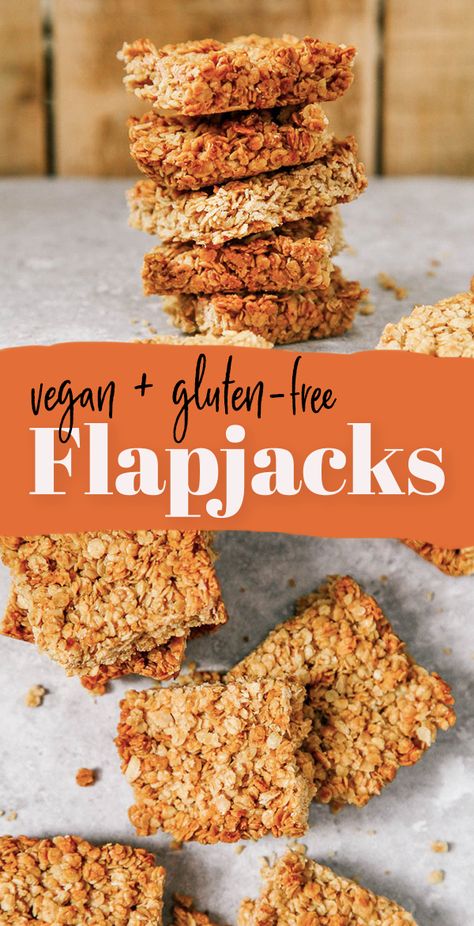 Golden Syrup Flapjacks, Easy Flapjacks, Vegan Recipes For One, Recipe For One, Golden Syrup, Gluten Free Oats, Take Me Back, Breakfast Smoothies, Vegan Recipe