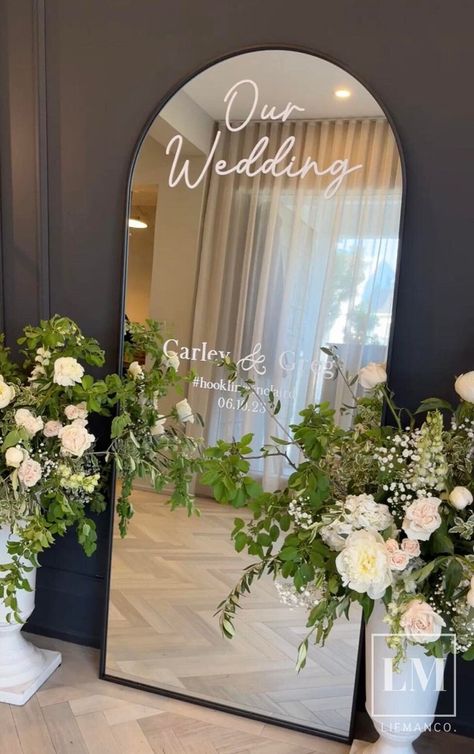 Arched Mirror Wedding Decal for Welcome Sign Wedding Selfie Mirror Decal Elegant Wedding Entrance Sign Custom Vinyl Decal for Wedding Mirror - Etsy Australia Wedding Selfie Mirror, Wedding Selfie, Wedding Entrance Sign, Mirror Wedding, Welcome Sign Wedding, Wedding Mirror, Mirror Decal, Selfie Mirror, Arched Mirror