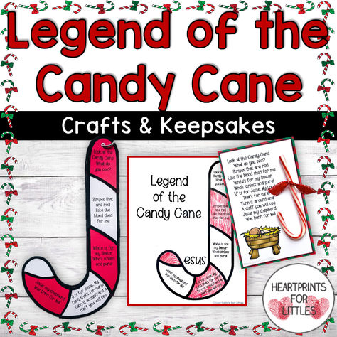 Celebrate the true reason for the Christmas season with your children by reading the classical book, The Legend of the Candy Cane by Lori Walburg. After reading the book, spend some time creating a keepsake with your children so they will never forget the real meaning behind the candy cane. Legend Of The Candy Cane Craft, Candy Cane Jesus Craft, Jesus Candy Cane, J Is For Jesus, Jesus Preschool, Candy Cane Craft, Legend Of The Candy Cane, Candy Cane Story, Candy Cane Poem