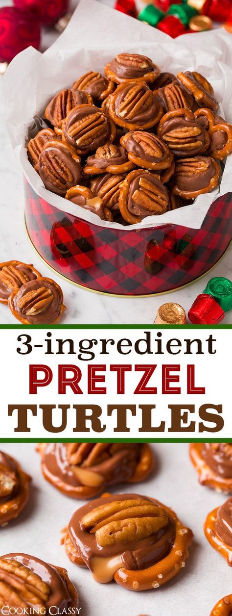 Quick Holiday Treats, Pretzel Turtles, Rolo Candy, Rolo Pretzels, Pretzel Bites Recipes, Easy Holiday Treats, Pretzel Treats, Caramel Pretzels, Salty Treats