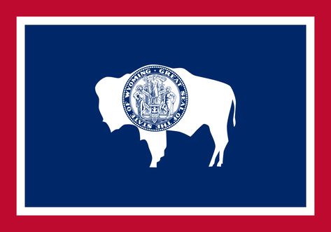 Wyoming Flag, Us States Flags, Brand Palette, Wyoming State, Sales Leads, Business Email, Montana State, Elk Antlers, Deer Family