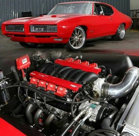 Chevy Ls Engine, 1968 Pontiac Gto, Gto Car, Pro Touring Cars, Chevy Ls, Grease Monkey, Gm Car, Vintage Muscle, Mustang Fastback