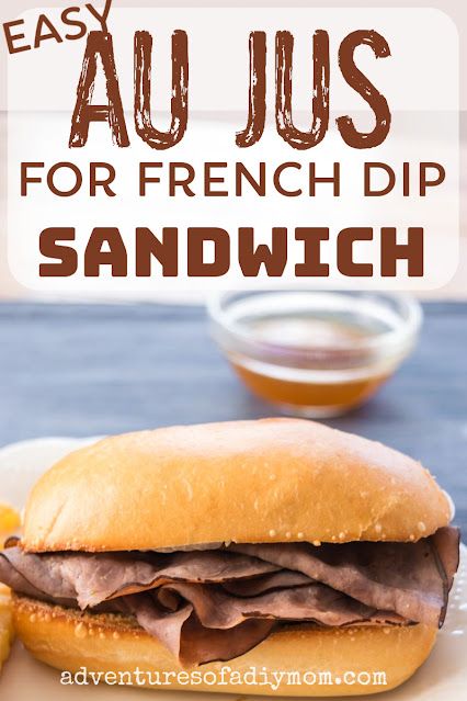 French Dips With Deli Roast Beef, Roast Beef French Dip, Homemade Au Jus, Easy French Dip Sandwiches, Roast Beef Lunch, Roast Beef Au Jus, French Dip Au Jus, Jus Recipe, French Dip Recipes