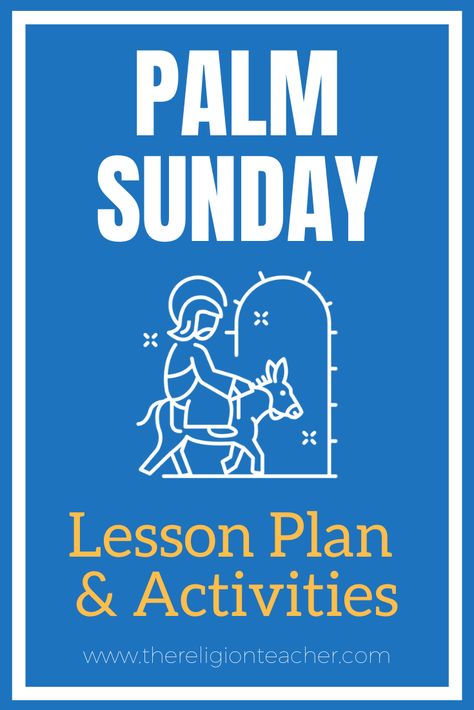 Sunday School Palm Sunday, Palm Sunday Lesson, Lesson Plan Activities, Palm Sunday Activities, Youth Group Lessons, Youth Bible Study, Palm Sunday Crafts, Youth Lessons, Easter Sunday School