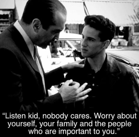 "A bronx tale", 1993 one of my favorite movies Bronx Tale Quotes, The Bronx Tale, Corleone Quotes, A Bronx Tale Quotes, Sopranos Quotes, Bronx Tale, Best Quotes Life, A Bronx Tale, Philosophy Of Mind