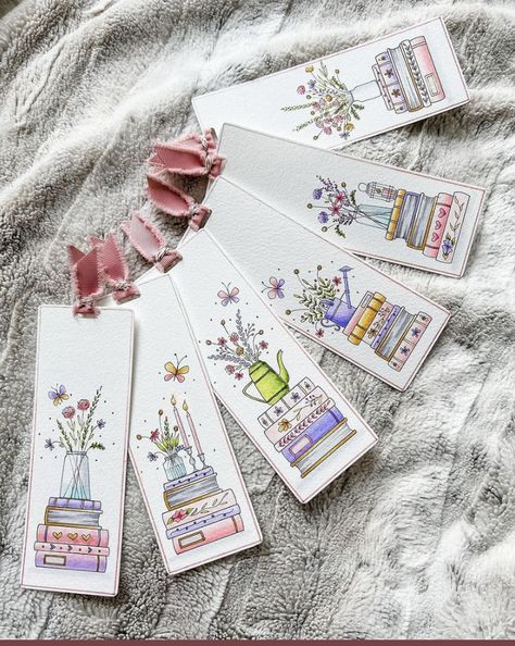 Bookmark Designs, Doodle Paint, Learn Watercolor Painting, Bookmarks For Books, Creative Bookmarks, Learn Watercolor, Unique Bookmark, Watercolor Bookmarks, Watercolor Lessons