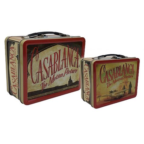 Casablanca Tin Tote Lunch Box Lunch Boxes For Women, Mens Lunch Bag, Snack Organizer, Vintage Lunch Boxes, Reusable Lunch Bags, Insulated Lunch Tote, Lunch Tote Bag, Fall Handbags, School Lunch Box