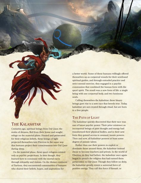 For fans of Eberron, homebrew Kalashtar rules for DnD 5E - Album on Imgur Homebrew Races, Warlock Spells, Dm Tips, 5e Races, Dnd Things, Dnd Homebrew, D D Classes, Dnd Items, Dnd Classes