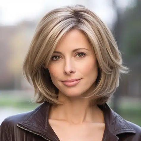 45 Best Medium-Length Hairstyles for Women Over 50 Medium Haircut, Medium Hair Styles For Women, Haircuts For Medium Hair, Penteado Cabelo Curto, Mid Length Hair, Haircuts For Fine Hair, Short Hair Haircuts, Medium Hair Cuts, Curtain Bangs