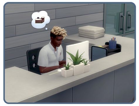 new mini-mod: front desk | Kuttoe Ping Pong Tables, Sims 4 Studio, New Mods, Vet Clinics, Cc Sims, Cottage Living, Sims Mods, Sims 4 Custom Content, Sims 4 Mods