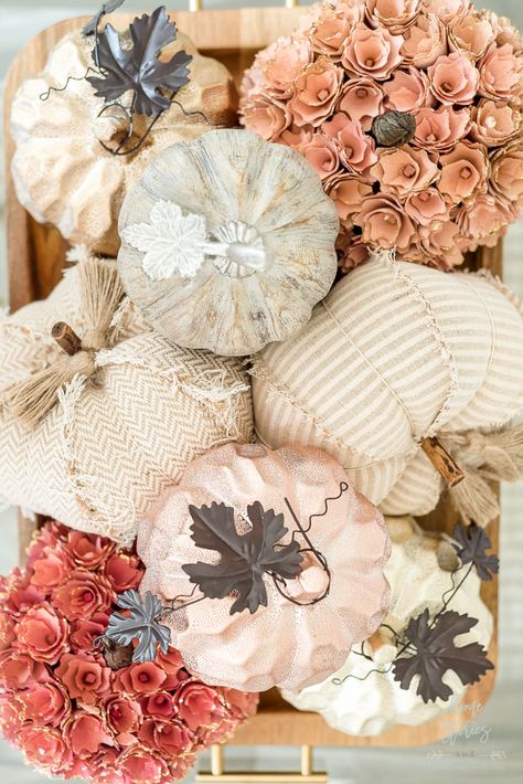 Early Fall Decor Preview in Blush and Burgundy Burgundy Fall Decor, Early Fall Decor, Decorating A Buffet, Embellished Pillows, Christmas Tree Shops, Pumpkin Pictures, Blue And Burgundy, Fall Decor Inspiration, Faux Floral Arrangement