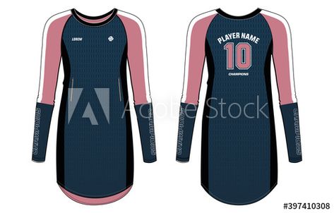 Oversize long hem T-shirt women sports jersey design, Muslim Women Sports Tunic top t-shirt Jersey design concept Illustration in Vector suitable for girls and Ladies, Islamic Sportswear uniform kit - Buy this stock vector and explore similar vectors at Adobe Stock | Adobe Stock Muslim Sportswear, Sports Jersey Design, Sport Jersey, Concept Illustration, Women Sports, Top T Shirt, Jersey Design, Design Concept, T Shirt Women