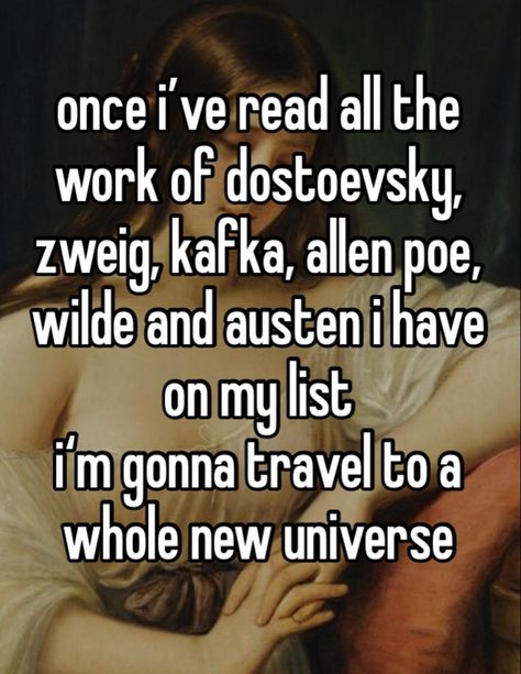 Good Philosophy Books, How To Read Dostoevsky, Jane Austen Whisper, Philosophy Books To Read, Dostoevsky Books, Books Philosophy, Literature Humor, Philosophy Books, Unread Books