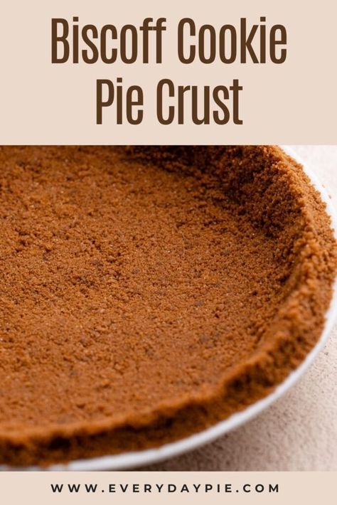 Cookie Pie Crust No Bake, Biscoff Pie Crust Recipe, Biscoff Cookie Pie Crust, Biscoff Cookie Crust Recipe, Biscoff Crust Recipe, Biscoff Pie Crust, Biscoff Cookie Crust, Cookie Dough Pie Crust, Sugar Cookie Pie Crust