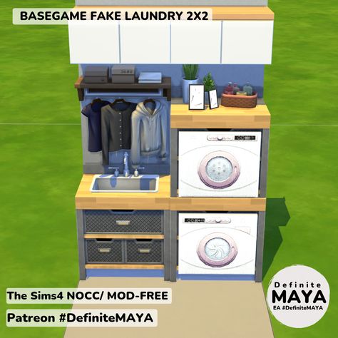 NOCC/ Mod-Free/ Functional in gameplay. ***Download from EA gallery #DefiniteMAYA *** Support me on Patreon *** Sims 4 Mini Fridge, Mini Fridge, The Sims4, The Sims 4, The Sims, Sims 4