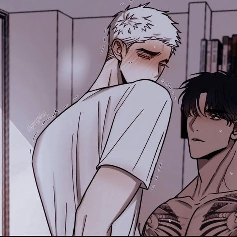 Back To School Manhwa, School Manhwa, Manhwa Wallpaper, Yandere Manga, Dark Anime Guys, Anime Guys Shirtless, Romantic Manga, Manga Books, Manga Cute