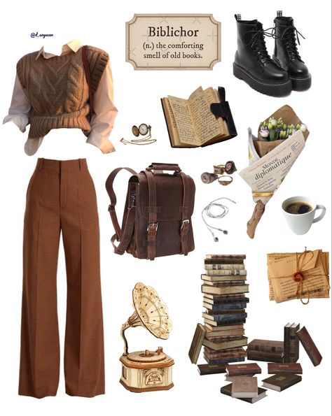 Bookcore Outfit, Coffe Outfits, Book Girl Outfits, Book Worms Aesthetic Outfit, Castle Halls, Reading Outfits, Story Clothes, Barista Outfits, Shop Photoshoot