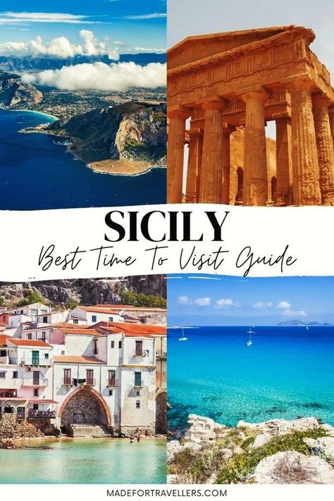 Find out when to visit Sicily for the best experiences in diving, beach visits, and cultural tours. Our guide ensures you don't miss out on Sicily's top attractions. Learn more on our website; https://madefortravellers.com Catania Sicily, Visit Sicily, All About Italy, Sicily Travel, Italy Destinations, Italy Itinerary, Africa Destinations, Family Destinations, Italy Travel Tips