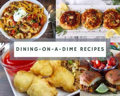 Dining-On-A-Dime Recipes - Just A Pinch Dining On A Dime, Dining On A Dime Recipes, Dinner On A Dime, Eating On A Dime Recipes, Lunch Foods, Eating On A Dime, Just A Pinch, Budget Friendly Recipes, Lunch Recipes