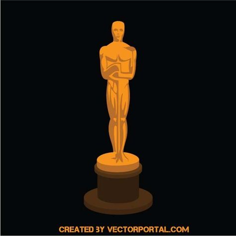 Oscar award vector illustration Oscar Illustration, Oscar Statue, Oscar Award, Free Vectors, Carnival, Vector Free, Vector Illustration, Hollywood, Mural