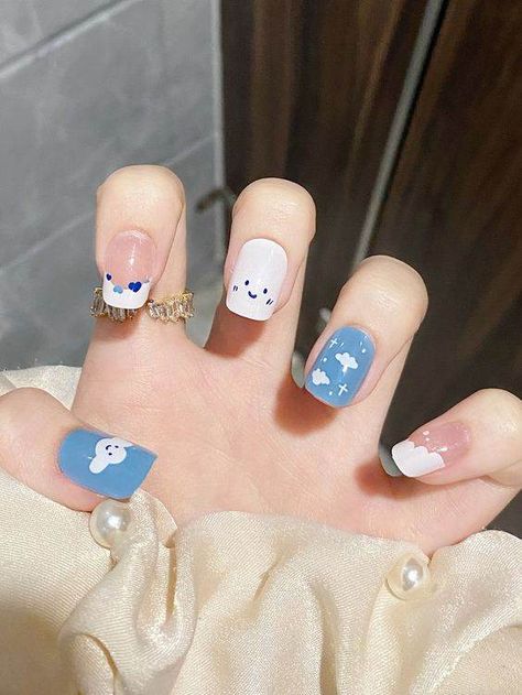 30 Beginner Short Nail Designs Too Cute To Skip - 210 Nailart For Short Nails Cute, Easy Nails To Do At Home Short Nails, Short Nails Cute Design, Cute Nails For Kids 9-10, Graphic Nail Designs, Cute Nails For Kids, Cute Nail Designs Short, Kids Nail Art, Kids Nail Designs