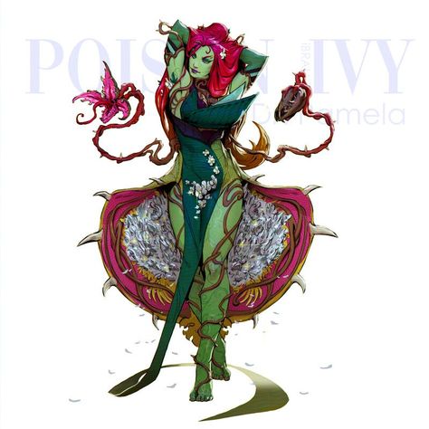 Poison Ivy Character, Female Cosplay Ideas, Dc Poison Ivy, Poison Ivy Dc Comics, Superhero Villains, Dc Villains, Out Of The Blue, My Followers, Superhero Design