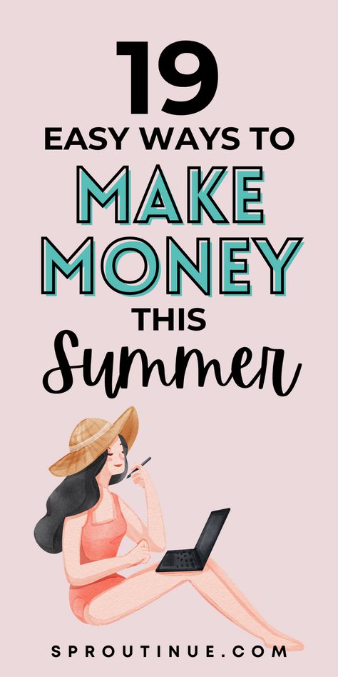 Looking for summer jobs? Our guide on how to make money in the summer shares 19 money-making ideas. Easy Ways To Earn Money, Best Part Time Jobs, Online Jobs For Teens, Money Making Ideas, Night Jobs, Proofreading Jobs, Student Jobs, Summer Jobs, Jobs For Teens