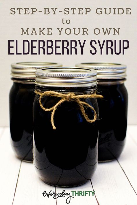 Homemade Elderberry Syrup, Elderberry Syrup Recipe, Homemade Elderberry, Elderberry Recipes, Herbal Medicine Recipes, Sick Remedies, Green Ideas, Homemade Syrup, Elderberry Syrup