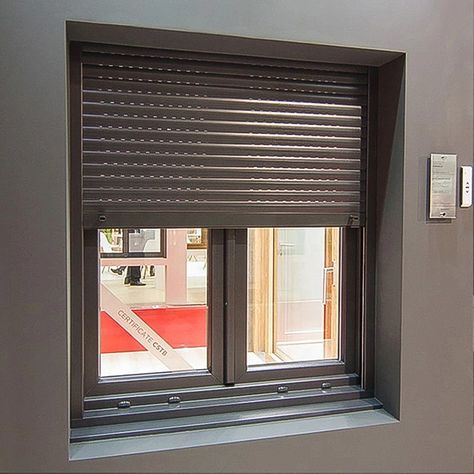 JST China Wholesale Automatic Security Aluminium Metal Rolling Roll Up Shutter Window Doors https://m.alibaba.com/product/1600619082470/JST-China-Wholesale-Automatic-Security-Aluminium.html?__sceneInfo={"cacheTime":"1800000","type":"appDetailShare"} Dewalt Storage, Shutters Indoor, Flat Roof Design, Modern Window Design, Window Shutters Exterior, Window Doors, Security Shutters, Shutter Designs, Rolling Shutter