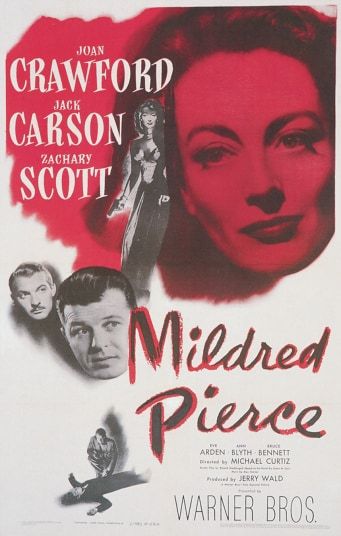 The best film noir posters Joan Crawford Movies, Spoiled Daughter, Eve Arden, Ann Blyth, In Medias Res, Mildred Pierce, 1940s Movies, Michael Bennett, Restaurant Business