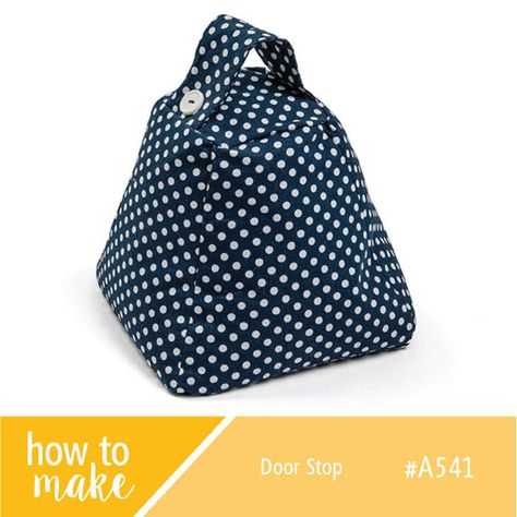 A541 Door Stop Doorstop Pattern Free, Doorstop Pattern, Fabric Door Stop, Fabric Door, Harris Tweed Fabric, Door Stoppers, Hand Sewing Projects, Ladder Stitch, Door Stops