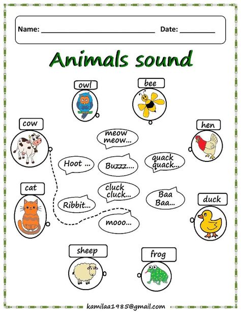 Animals sound worksheet Animal Sounds Worksheet, Animal Sounds Activity, Evs Worksheet, Cut And Paste Worksheets, Animal Worksheets, Preschool Activities Toddler, Animal Sounds, Animal Habitats, Black And White Background