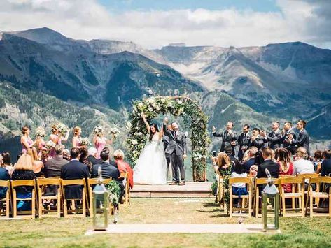 Scenic Wedding Venues, Lake Tahoe Wedding Venues, Colorado Mountain Wedding Venues, Montana Wedding Venues, Lake Wedding Venues, Scenic Wedding, Mountain Top Wedding, Telluride Colorado, Cheap Wedding Venues