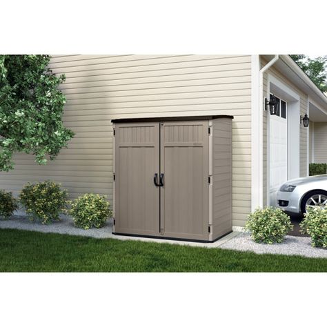 Sheds | Wayfair Suncast Storage Shed, Plastic Storage Sheds, Resin Sheds, Backyard Storage, Tool Shed, Plastic Sheds, Double Entry Doors, Security Lock, Backyard Sheds