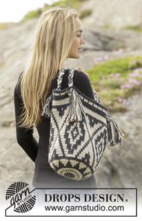 Wayuu Bags Pattern, Mochila Crochet, Magazine Drops, Free Crochet Bag, Crochet Shell Stitch, Crochet Bag Pattern Free, Bag Pattern Free, Yarn Craft, Tapestry Crochet Patterns