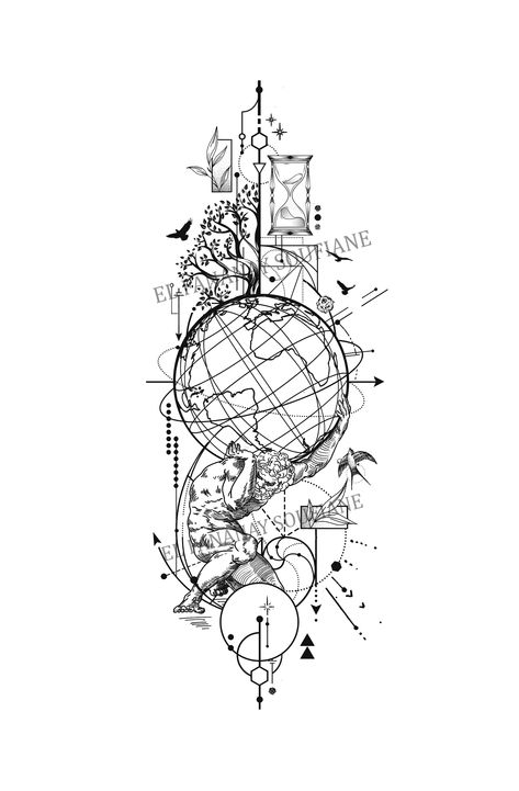 Design a geometric tattoo for you by Soufianelfanany | Fiverr Unique Female Tattoos, Geometric Universe Tattoo, February Flower Tattoo, February Flower, Universe Tattoo, Female Tattoos, Original Tattoos, Spiritual Tattoos, Floral Tattoo Design