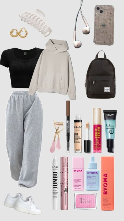 Sweatpants Outfit Aesthetic, Summer Outfits 2020, Summer Outfit 2022, Summer Outfit Aesthetic, 2023 Aesthetic, Simple Outfits For School, Sweatpants Outfit, Casual Preppy Outfits, Cute Lazy Day Outfits