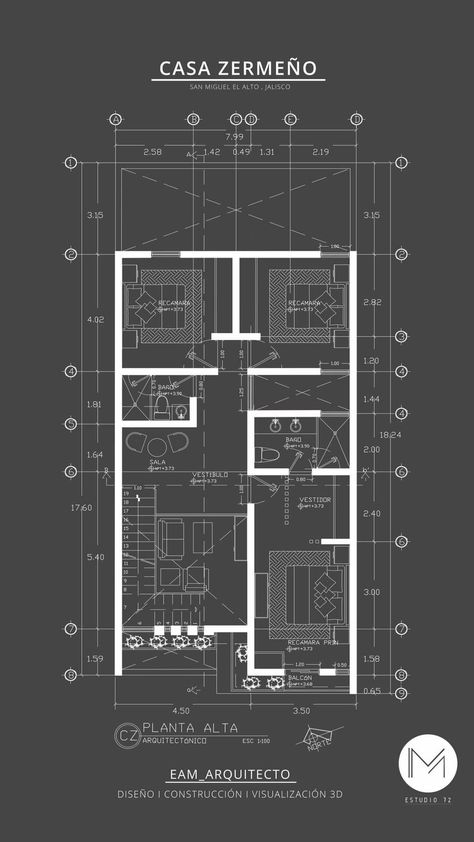 Floor Plan With Measurements, Small Modern House Plans, Architecture Blueprints, Architecture Design Process, Interior Architecture Drawing, Small House Elevation Design, House Floor Design, Building House Plans Designs, Architectural Floor Plans