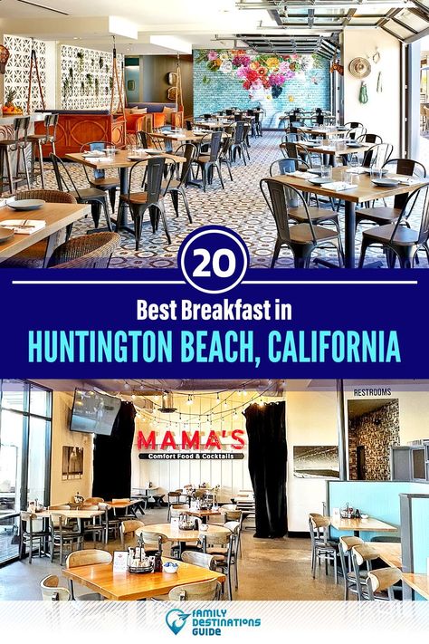 Things To Do In Huntington Beach, Huntington Beach Pictures, Hunington Beach, Huntington Beach Restaurants, Beach Breakfast, Huntington Beach Pier, California Restaurants, Breakfast Places, Beach Place