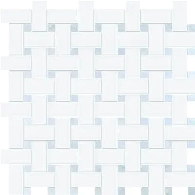 Basketweave Tile Bathroom, Basketweave Tile Floor, Basketweave Tile, White Marble Mosaic, Marble Backsplash Kitchen, Basket Weave Tile, Porcelain Tile Bathroom, Modern Mosaics, Border Tiles