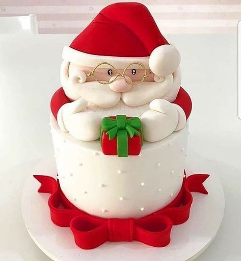 Winter Torte, Torte Creative, Santa Cake, Christmas Cake Designs, Torte Cupcake, Xmas Cake, Christmas Cake Decorations, Christmas Cupcakes, Holiday Cakes