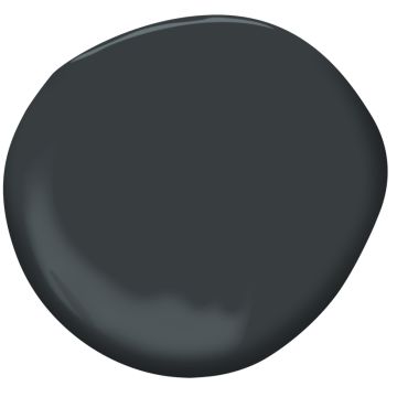 Midnight 2131-20 Benjamin Moore Midnight, Studio Mcgee Paint, Studio Mcgee Paint Colors, The Mcgee Home, Mcgee Home, Black Paint Color, Orange Grove, Benjamin Moore Colors, Paint Sheen