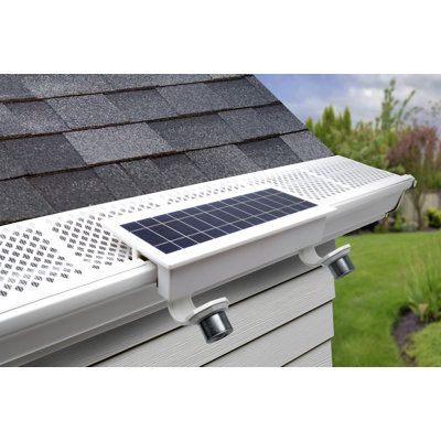 Utilizing the latest in efficient solar technology and innovative LED lighting, the EZ home security solar spotlight provides homeowners with an exterior lighting solution that is low profile, low maintenance, “fuss-free”, and extremely versatile. This light mounts in seconds with no tools, requires no wiring, and is universal to most homes. Powered by the sun, the dual flexible heads feature STKR’s “Flexit” technology, allowing them to be independently positioned to light up different parts of Solar Outside Lights, Diy Home Upgrades, Maker Ideas, Solar Flood Lights, Solar Deck Lights, Gutter Guard, Pump Cover, Solar House, Solar Technology