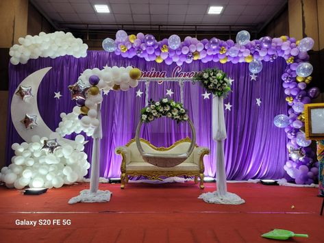 Cradle Function Decoration, Naming Ceremony Balloon Decorations, Cradle Ceremony Decorations, Cradle Ceremony Decoration, Cradle Decoration, Naming Ceremony Invitation, Naming Ceremony Decoration, Cracked Wallpaper, Cradle Ceremony